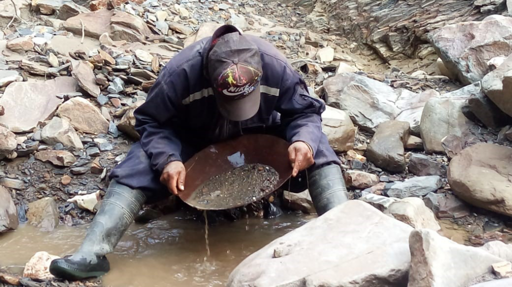 Gold panning at Orogenic